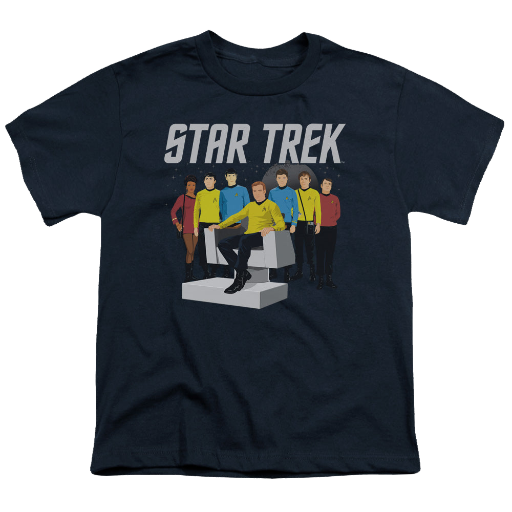 Star Trek The Original Series Vector Crew - Youth T-Shirt Youth T-Shirt (Ages 8-12) Star Trek