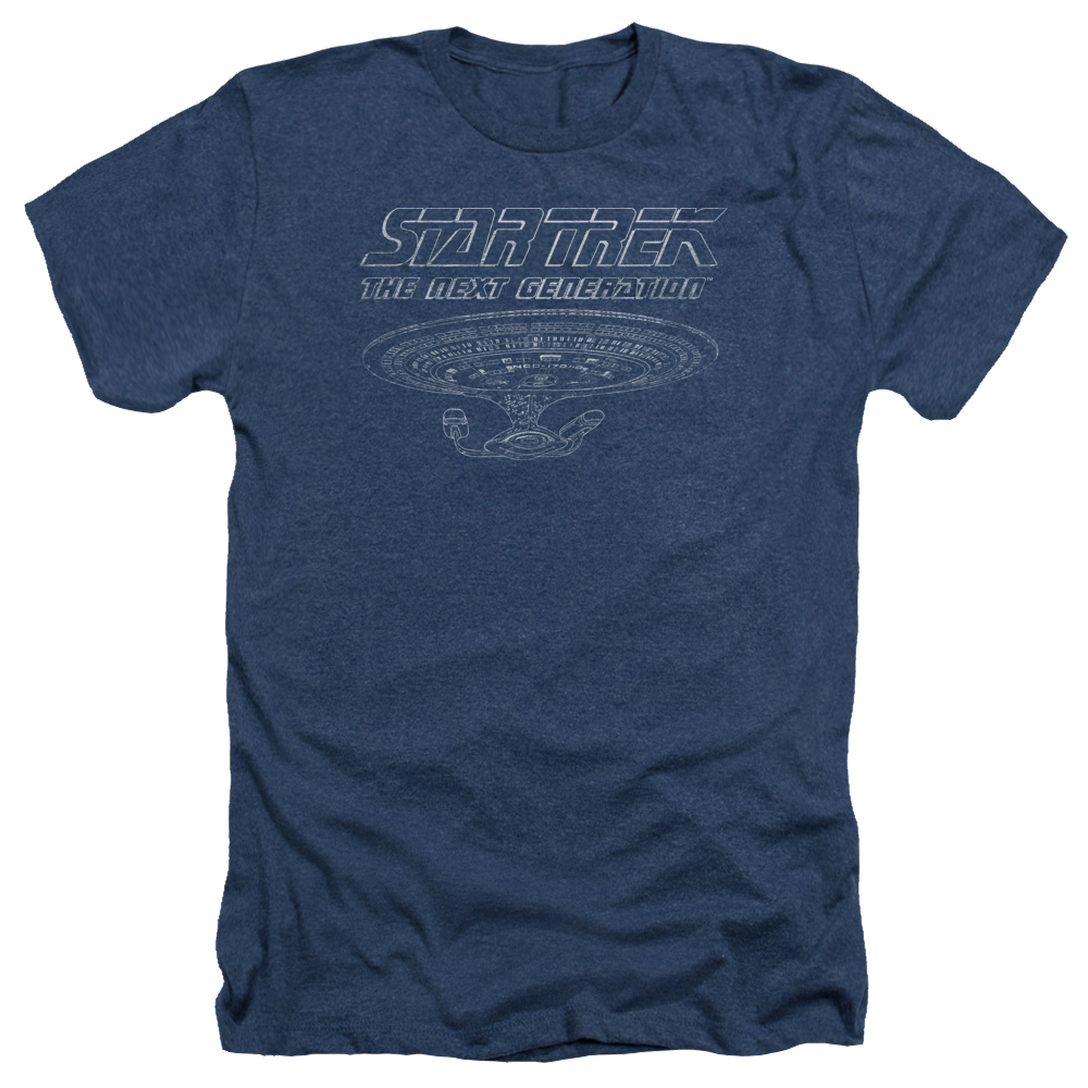 Star Trek The Next Generation Tng Enterprise - Men's Heather T-Shirt Men's Heather T-Shirt Star Trek