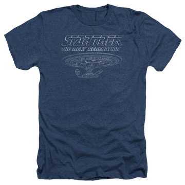 Star Trek The Next Generation Tng Enterprise - Men's Heather T-Shirt Men's Heather T-Shirt Star Trek