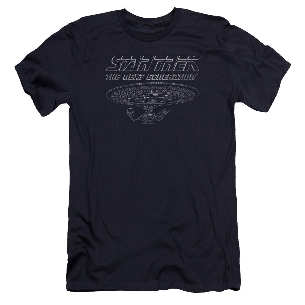 Star Trek The Next Generation Tng Enterprise - Men's Premium Slim Fit T-Shirt Men's Premium Slim Fit T-Shirt Star Trek