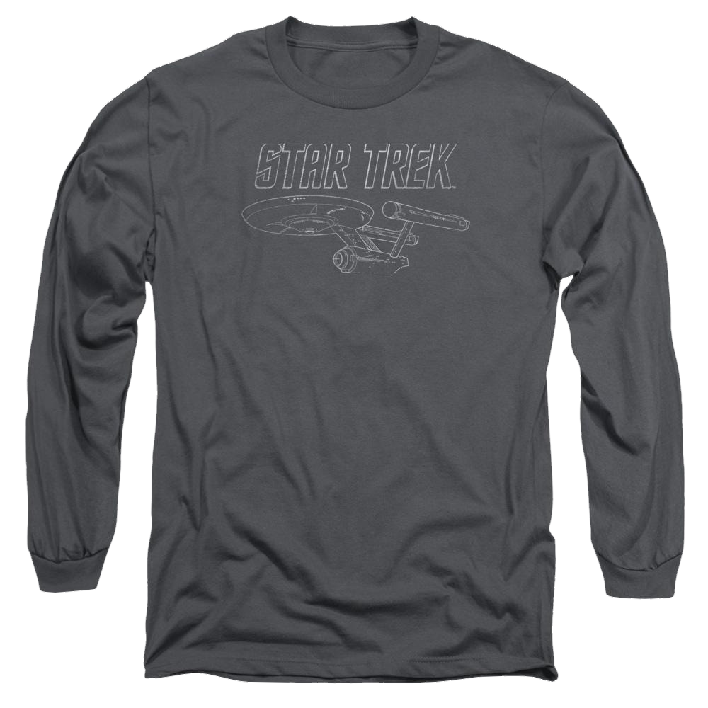 Star Trek Tos Enterprise Men's Long Sleeve T-Shirt Men's Long Sleeve T-Shirt Star Trek