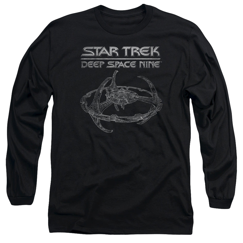 Star Trek Deep Space Nine Ds9 Station - Men's Long Sleeve T-Shirt Men's Long Sleeve T-Shirt Star Trek