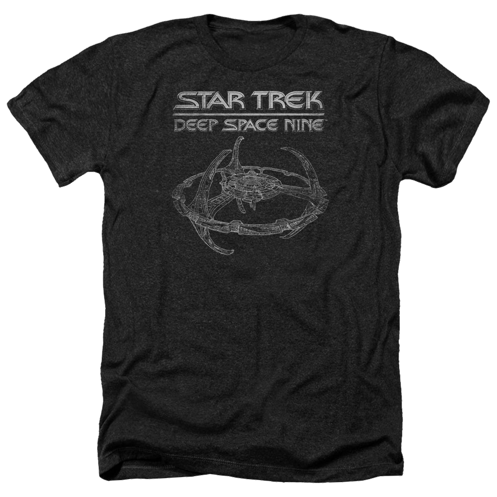 Star Trek Deep Space Nine Ds9 Station - Men's Heather T-Shirt Men's Heather T-Shirt Star Trek