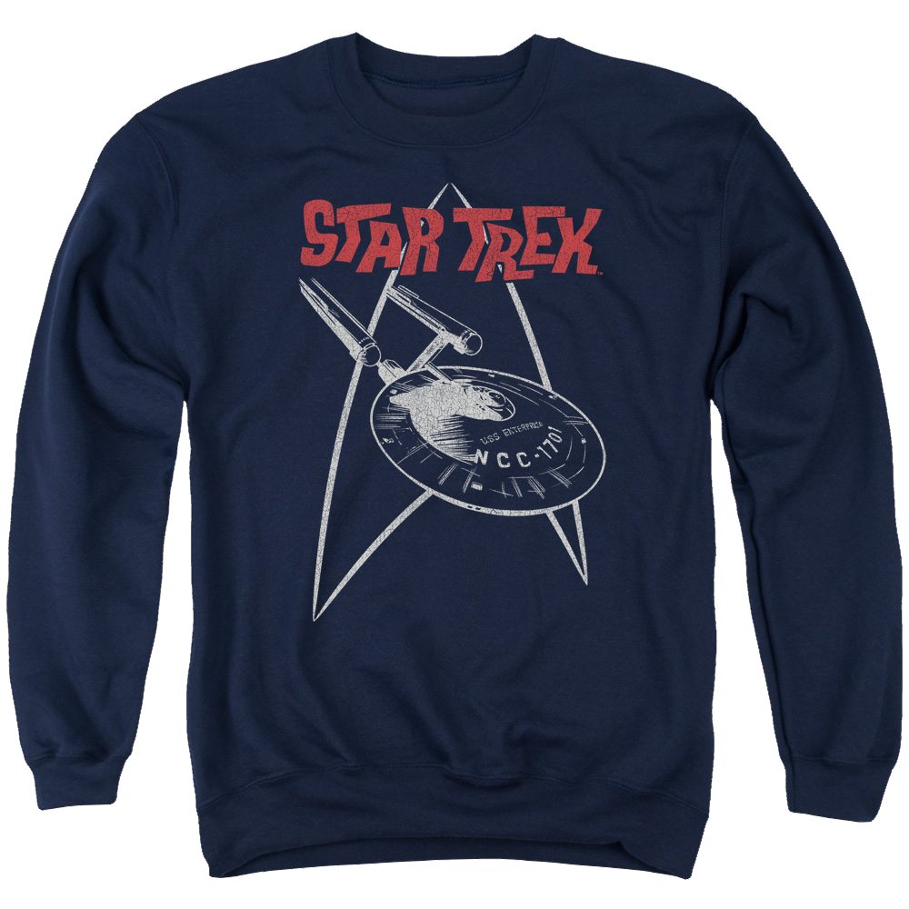 Star Trek Ship Symbol Men's Crewneck Sweatshirt Men's Crewneck Sweatshirt Star Trek