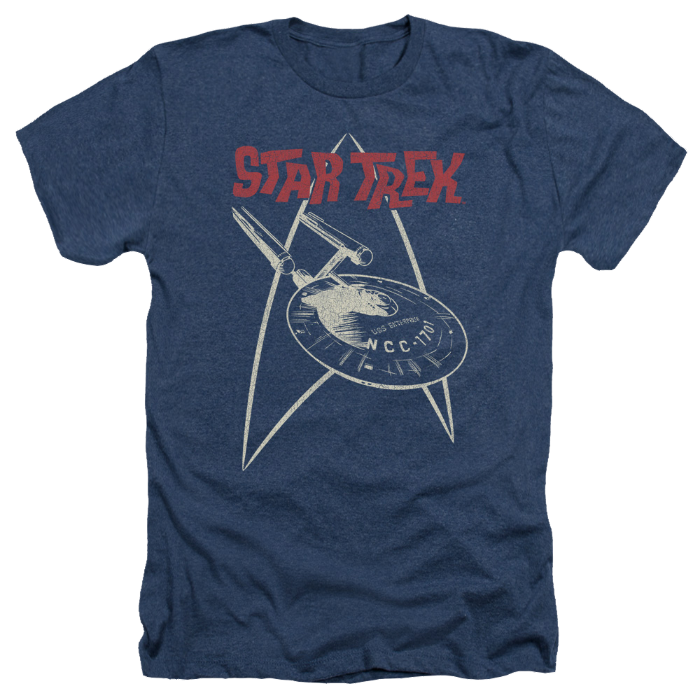 Star Trek Ship Symbol Men's Heather T-Shirt Men's Heather T-Shirt Star Trek