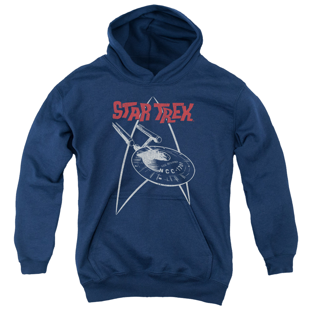Star Trek The Original Series Ship Symbol - Youth Hoodie Youth Hoodie (Ages 8-12) Star Trek