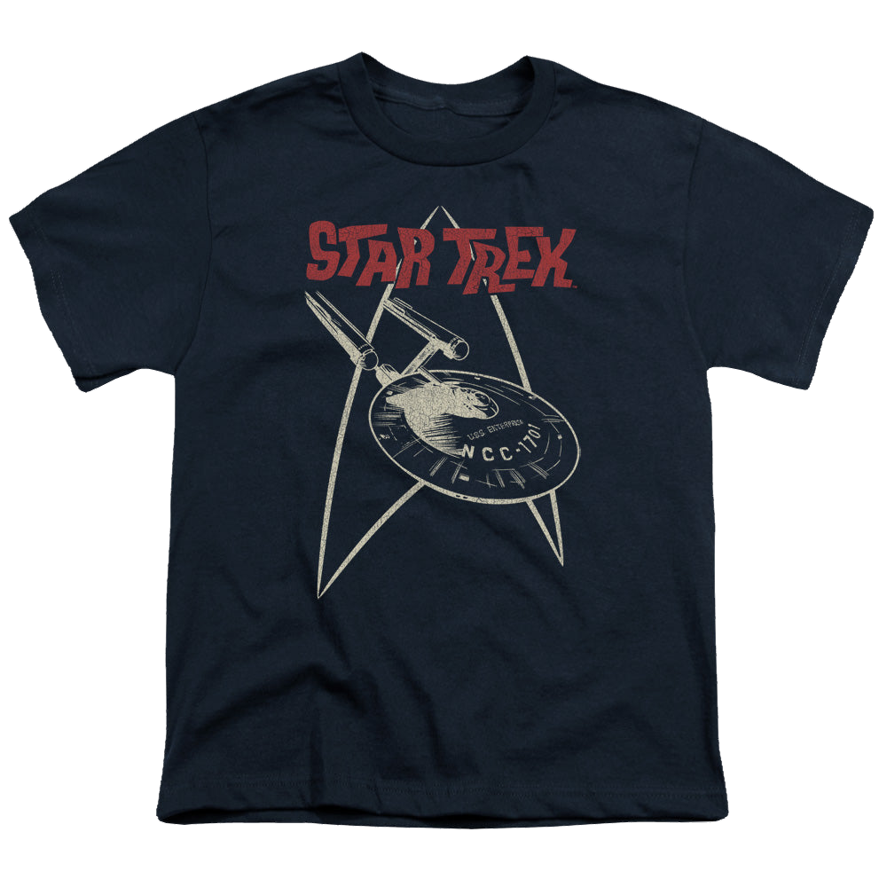 Star Trek The Original Series Ship Symbol - Youth T-Shirt Youth T-Shirt (Ages 8-12) Star Trek