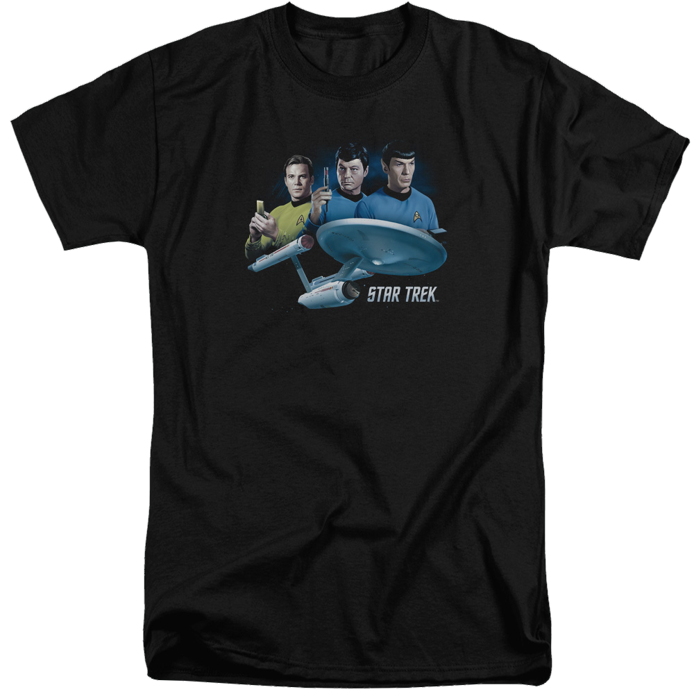 Star Trek Main Three Men's Tall Fit T-Shirt Men's Tall Fit T-Shirt Star Trek