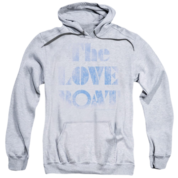Athletic heather pullover hoodie with The Love Boat Distressed graphic