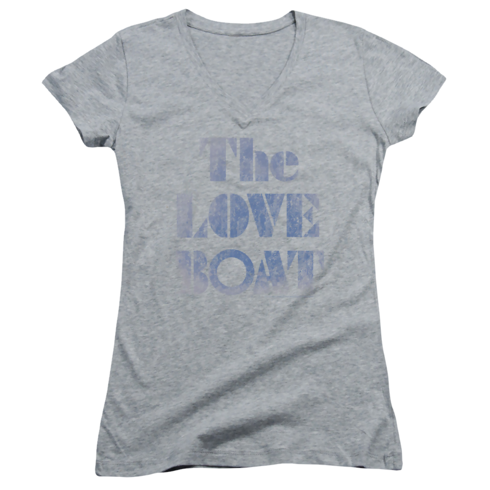 Love Boat, The Distressed - Juniors V-Neck T-Shirt Juniors V-Neck T-Shirt The Love Boat