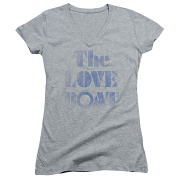 Love Boat, The Distressed - Juniors V-Neck T-Shirt Juniors V-Neck T-Shirt The Love Boat