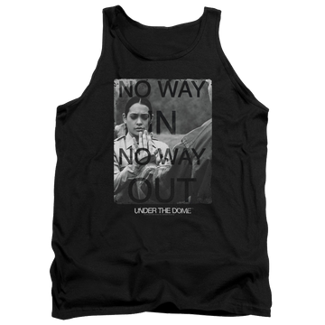 Black men's tank with Under the Dome Trapped graphic
