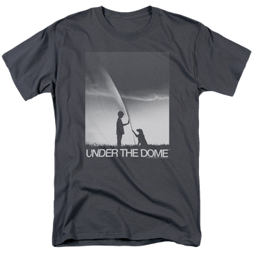 Charcoal men's regular fit t-shirt with Under the Dome Im Speilburg graphic