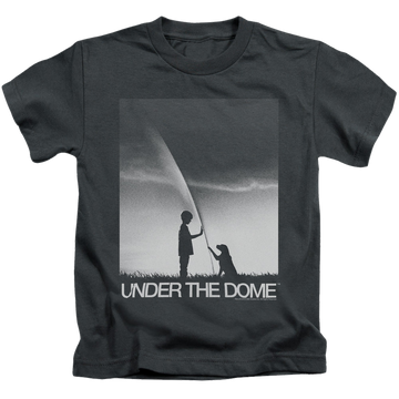 Charcoal kid's t-shirt for ages 4 to 7 with Under the Dome Im Speilburg graphic