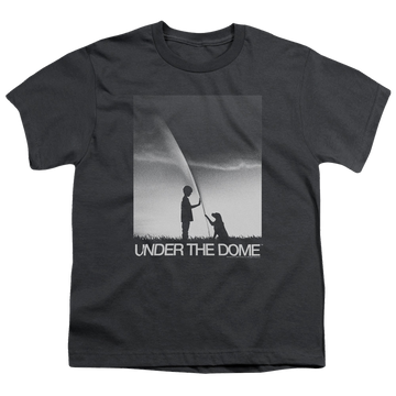 Charcoal youth t-shirt for ages 8 to 12 with Under the Dome Im Speilburg graphic