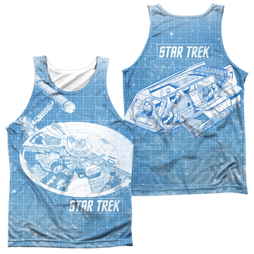 Star Trek Ships Blueprint men's all-over print tank