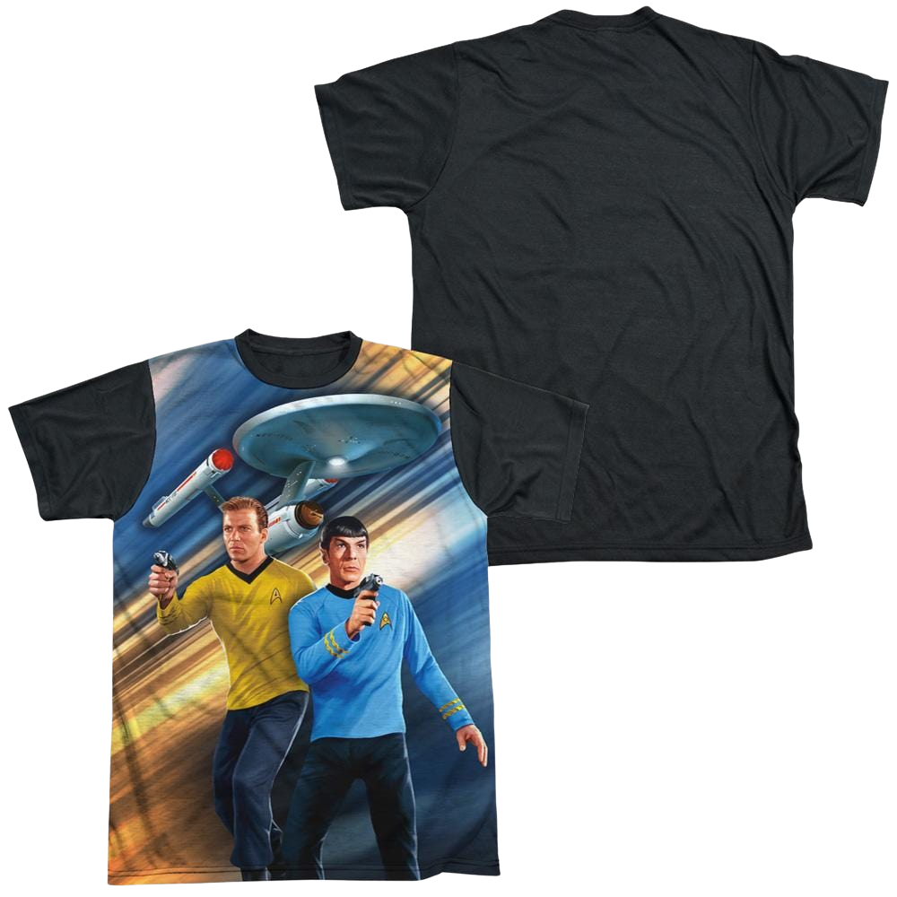 Star Trek Phasers Down Men's Black Back T-Shirt Men's Black Back T-Shirt Star Trek