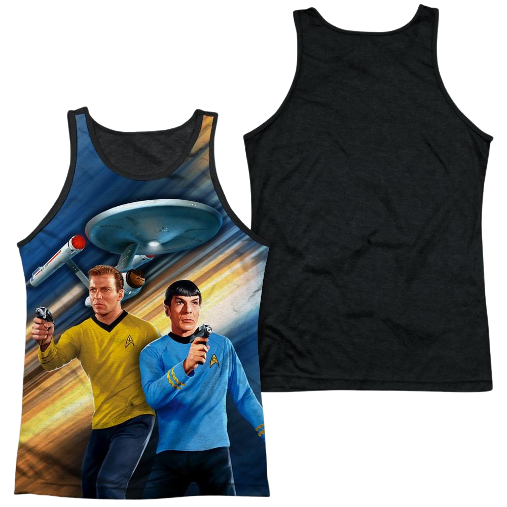 Star Trek Phasers Down Men's Black Back Tank Men's Black Back Tank Star Trek