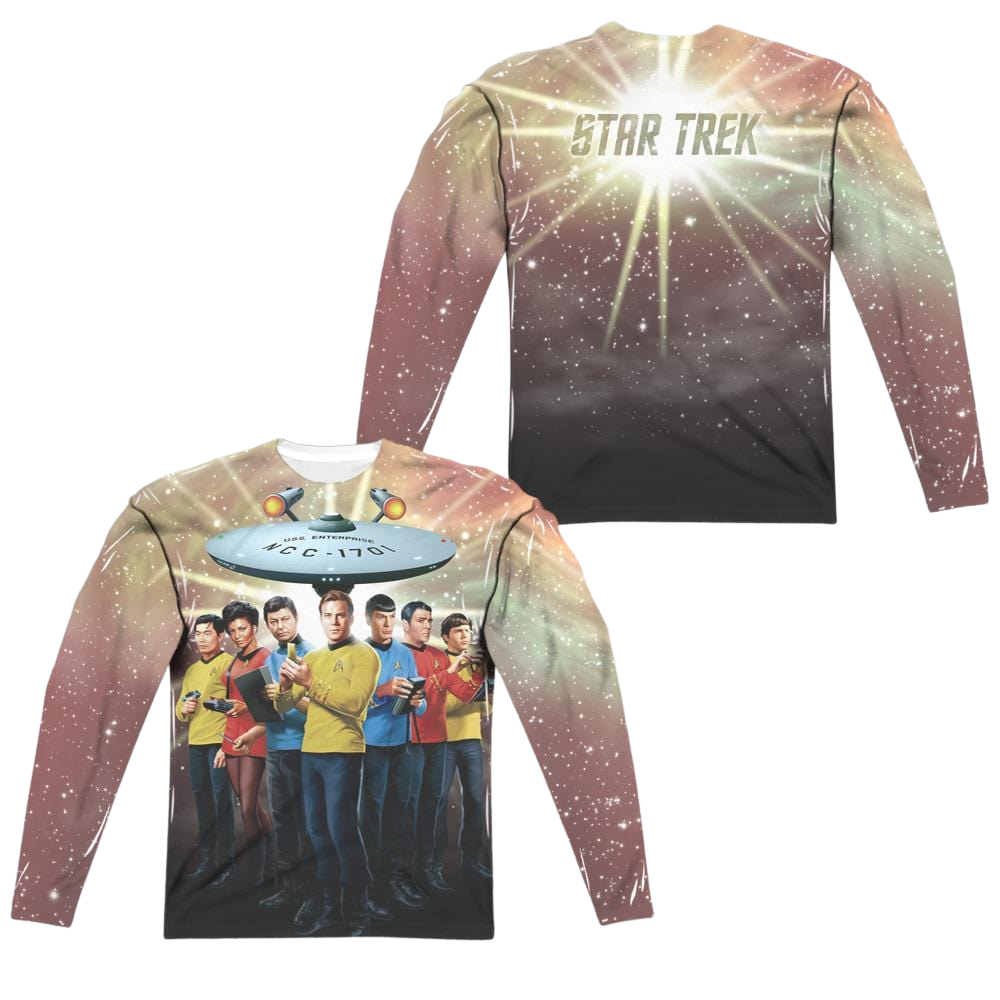 Star Trek The Original Series Original Crew (Front/Back Print) - Men's All-Over Print Long Sleeve Men's All-Over Print Long Sleeve Star Trek