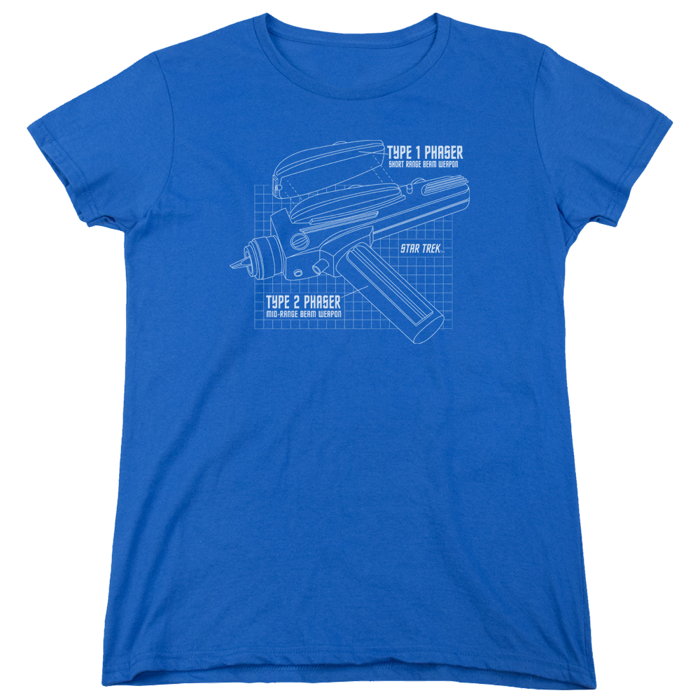 Star Trek Phaser Plans Women's T-Shirt Women's T-Shirt Star Trek