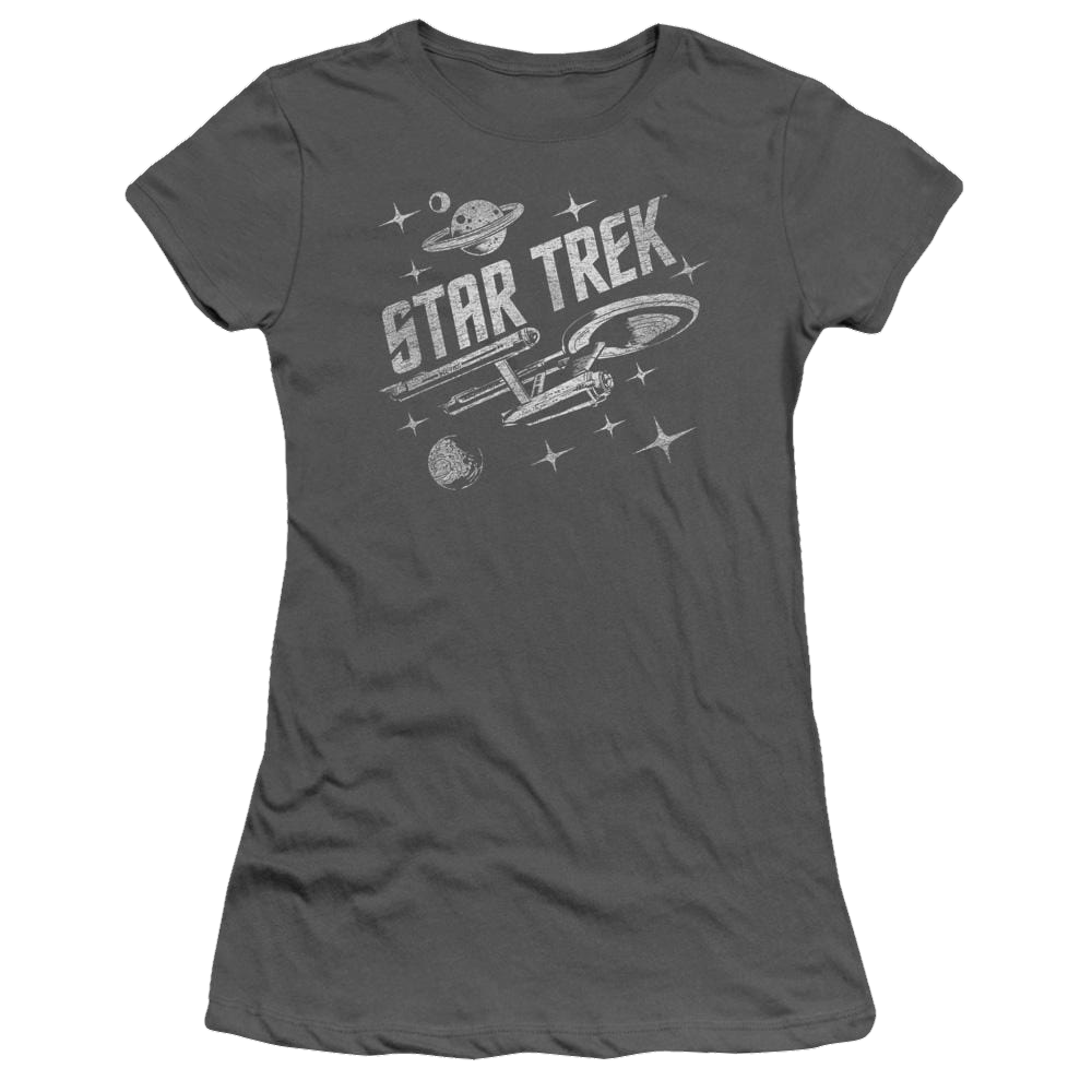 Star Trek Through Space Juniors T-Shirt Juniors T-Shirt Star Trek