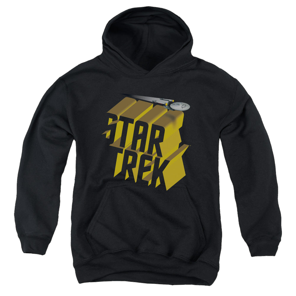 Star Trek The Original Series 3D Logo - Youth Hoodie Youth Hoodie (Ages 8-12) Star Trek