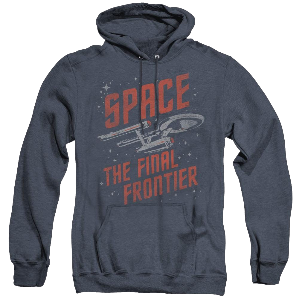 Star Trek The Original Series Space Travel - Heather Pullover Hoodie Heather Pullover Hoodie Star Trek