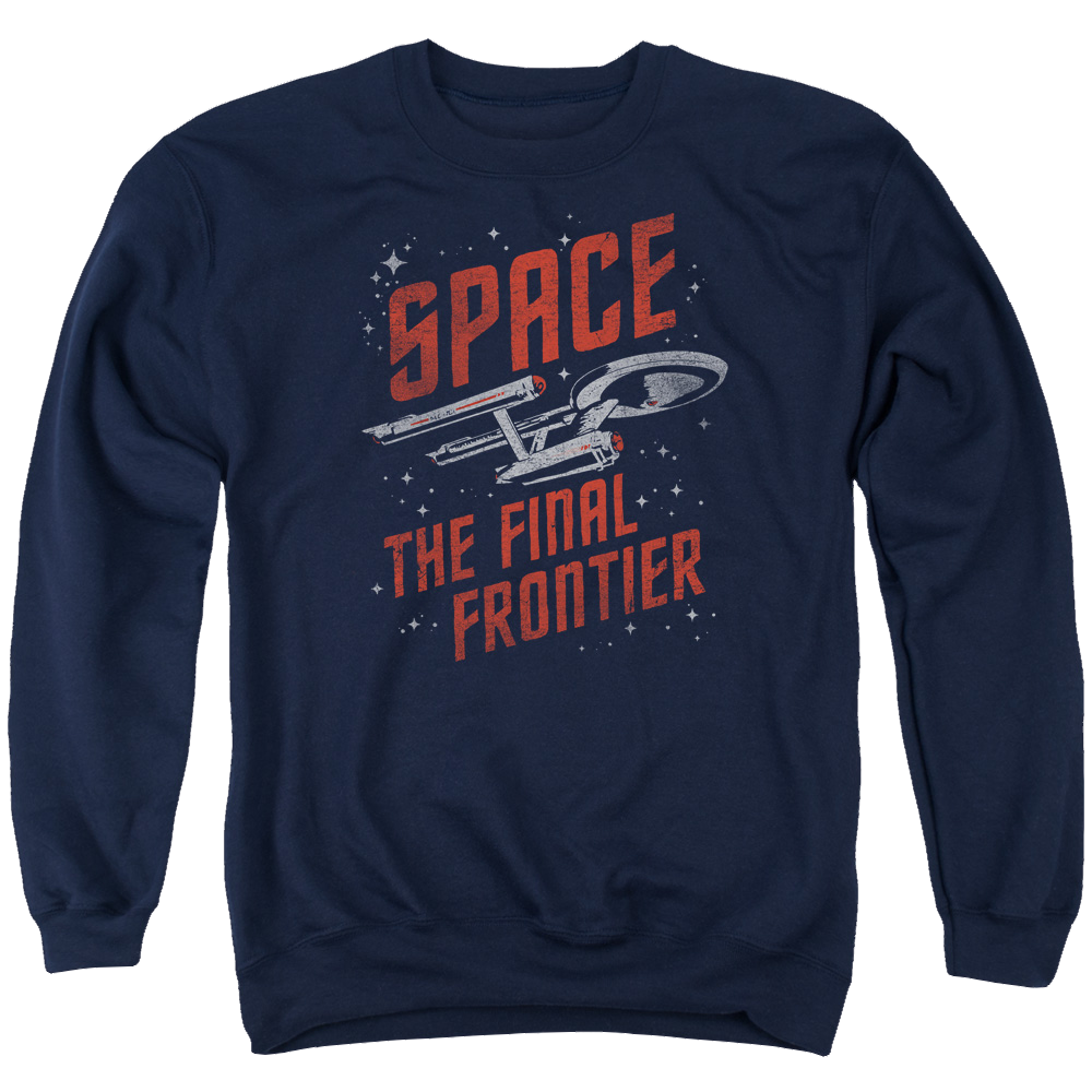 Star Trek Space Travel Men's Crewneck Sweatshirt Men's Crewneck Sweatshirt Star Trek