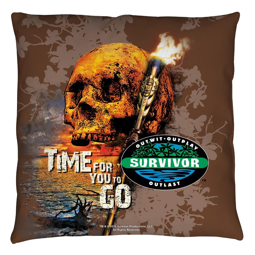 Survivor Time To Go Throw Pillow Throw Pillows Survivor