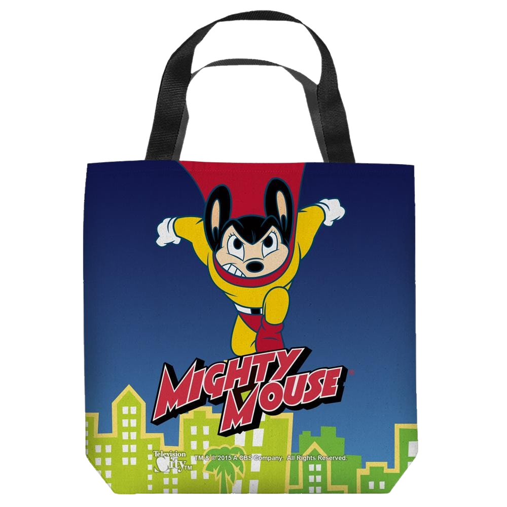Mighty Mouse City Watch - Tote Bag Tote Bags Mighty Mouse