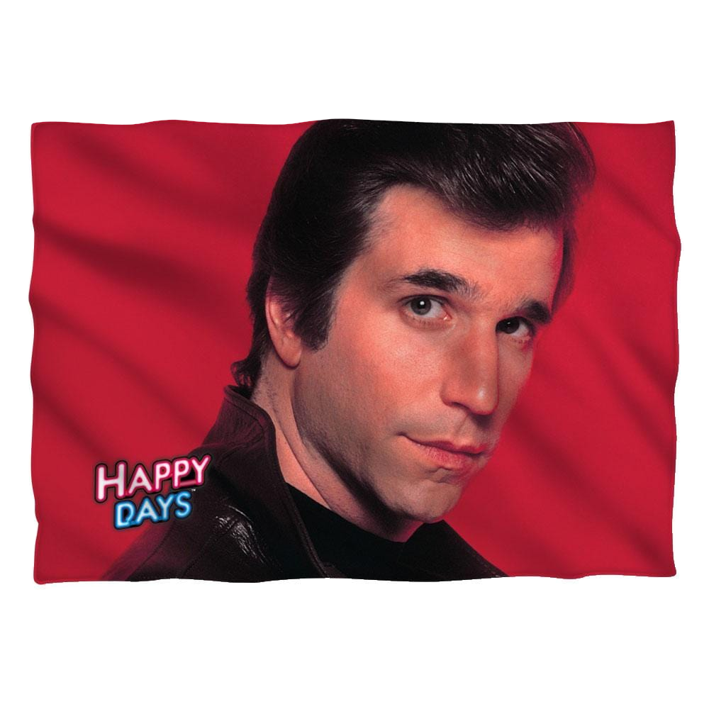 Happy Days Red Fonz (Front/Back Print) - Pillow Case Pillow Cases Happy Days