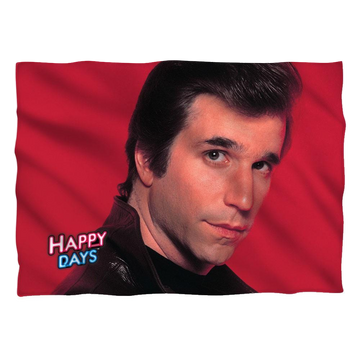 Happy Days Red Fonz (Front/Back Print) pillow case