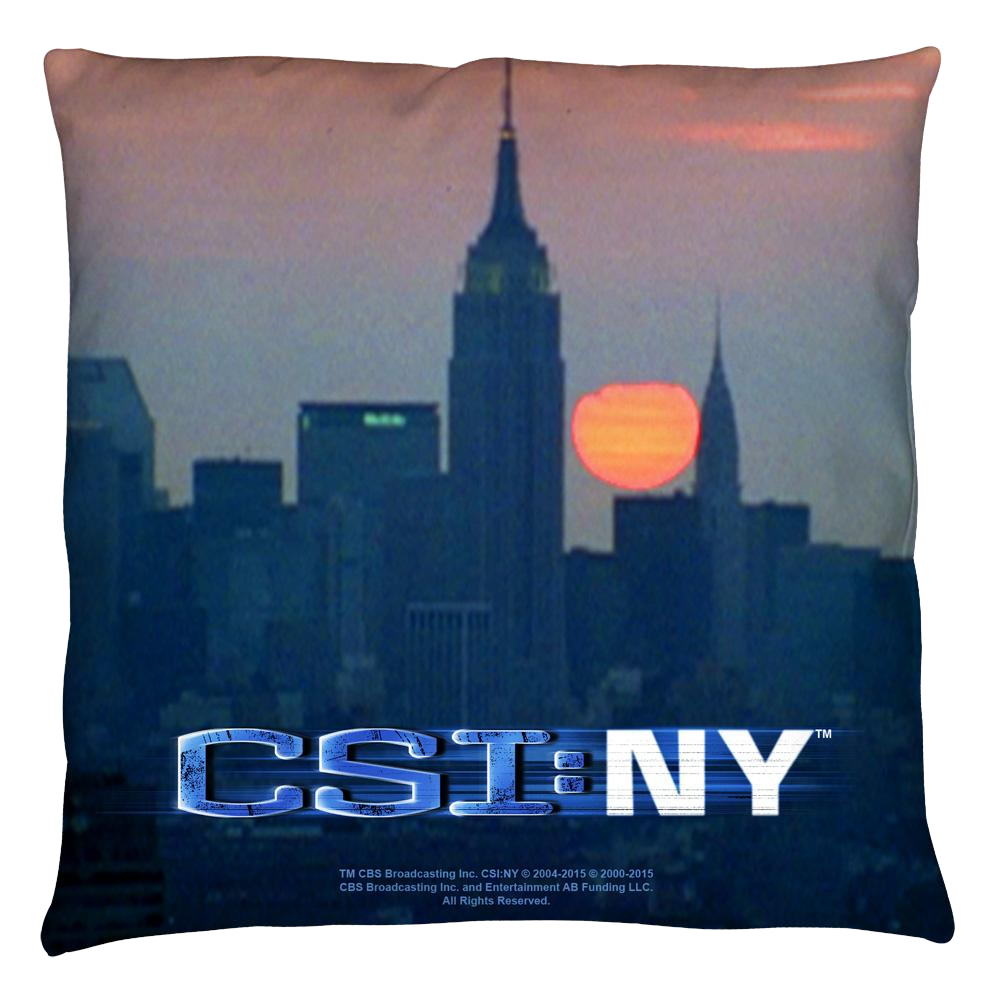 Csi New York City Logo - Throw Pillows Throw Pillows CSI