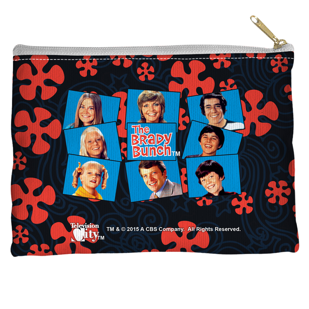 Brady Bunch, The Squares - Straight Bottom Accessory Pouch Straight Bottom Accessory Pouches Brady Bunch
