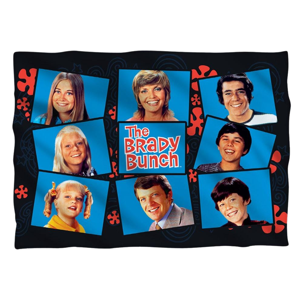 Brady Bunch, The Squares (Front/Back Print) - Pillow Case Pillow Cases Brady Bunch
