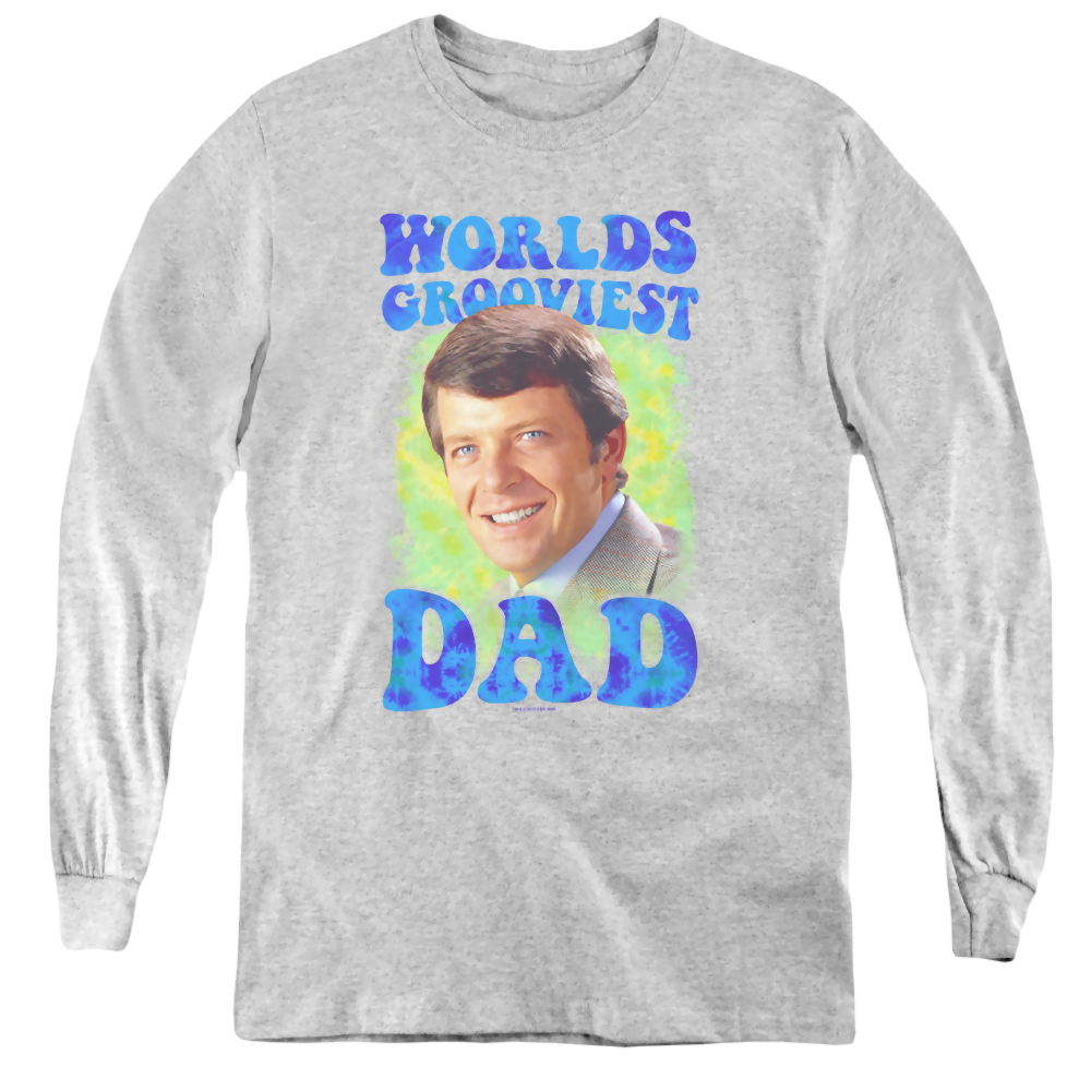 Brady Bunch, The Worlds Grooviest - Youth Long Sleeve T-Shirt Youth Long Sleeve T-Shirt Brady Bunch
