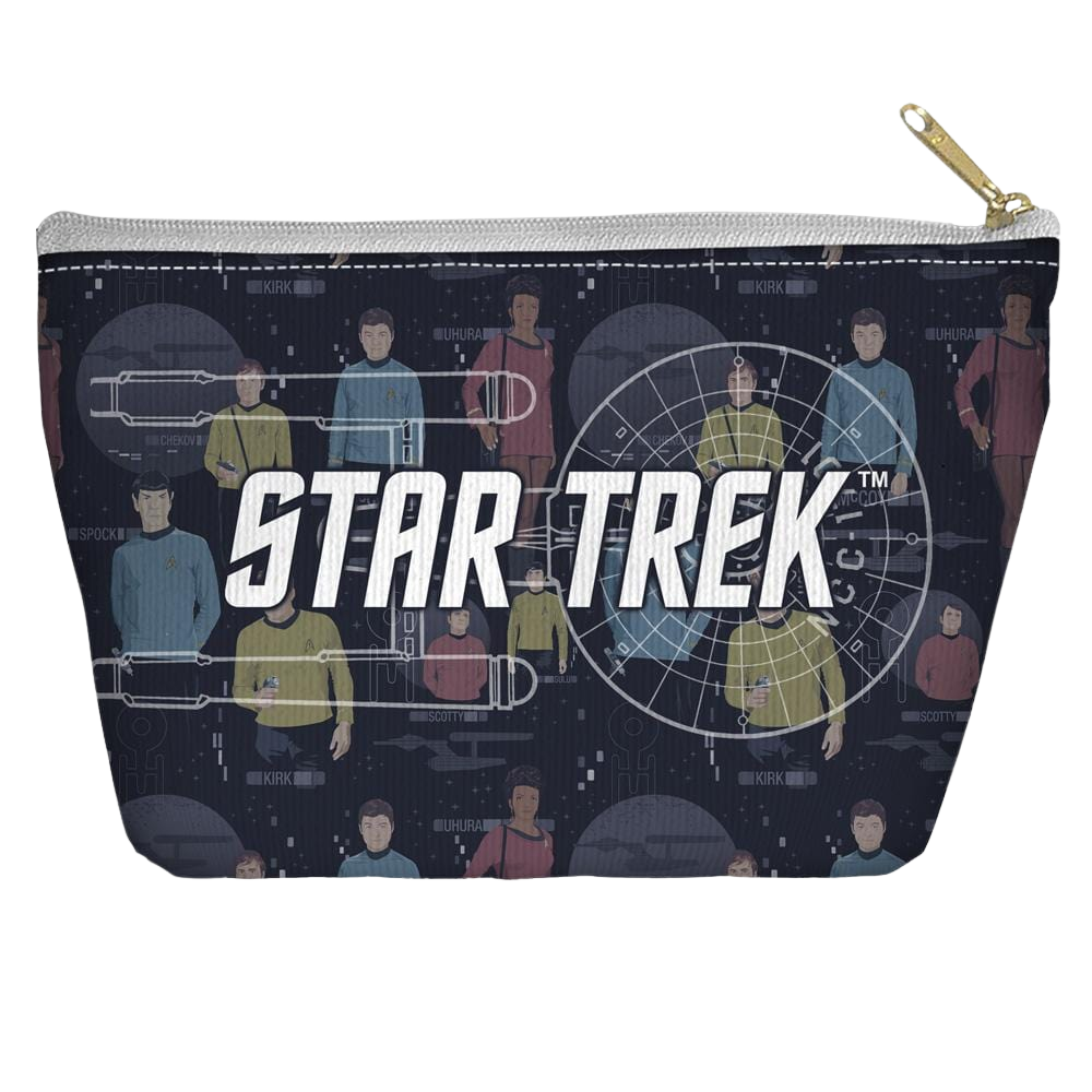 Star Trek The Original Series Enterprise Crew - Straight Bottom Accessory Pouch T Bottom Accessory Pouches Star Trek