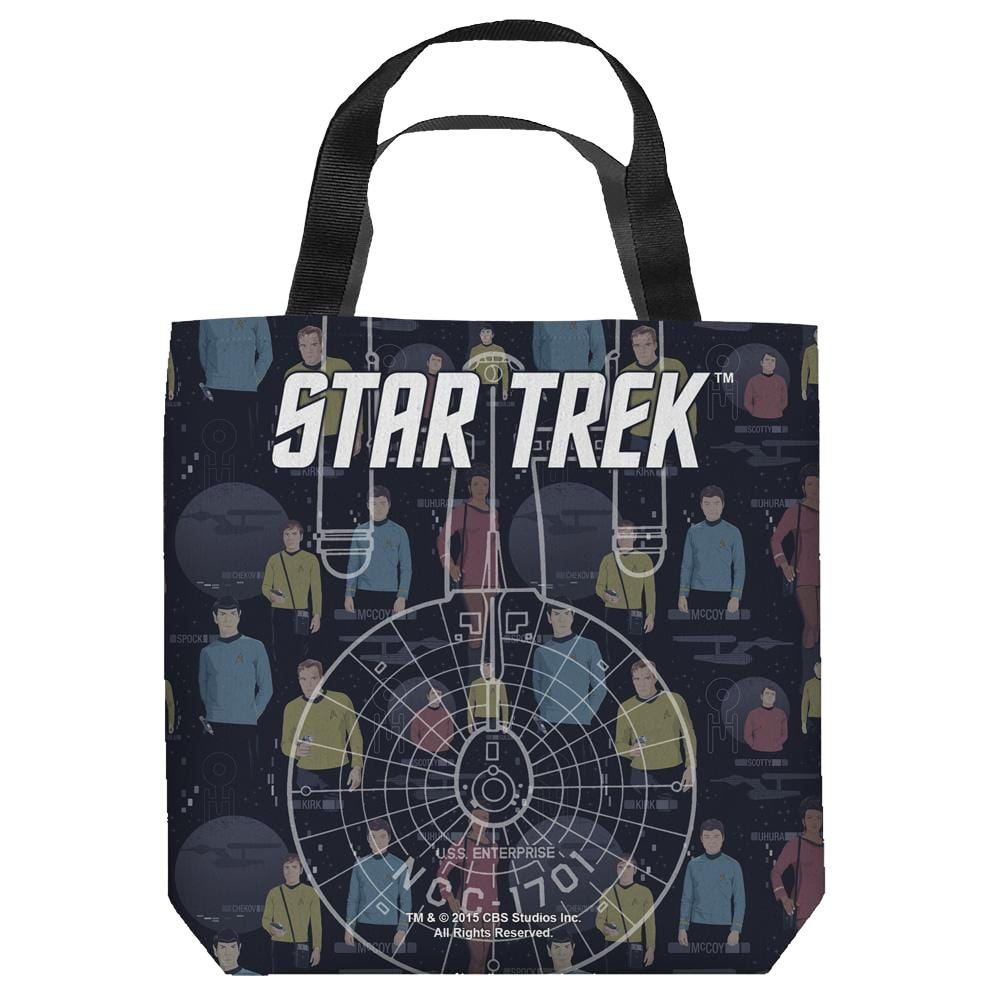 Star Trek The Original Series Enterprise Crew - Tote Bag Tote Bags Star Trek