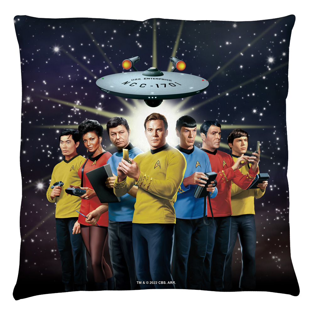Star Trek Original Crew Throw Pillow Throw Pillows Star Trek