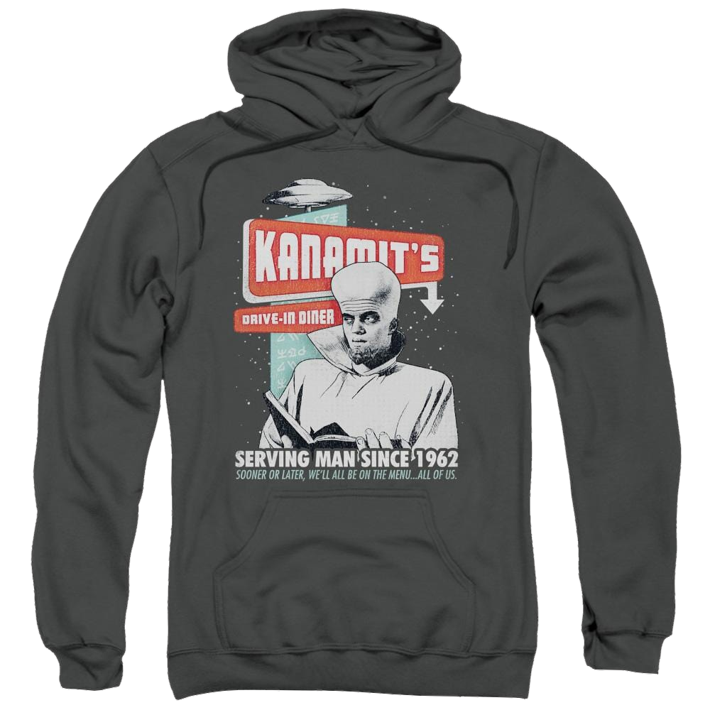 The Twilight Zone Kanamits Diner Pullover Hoodie Pullover Hoodie The Twilight Zone