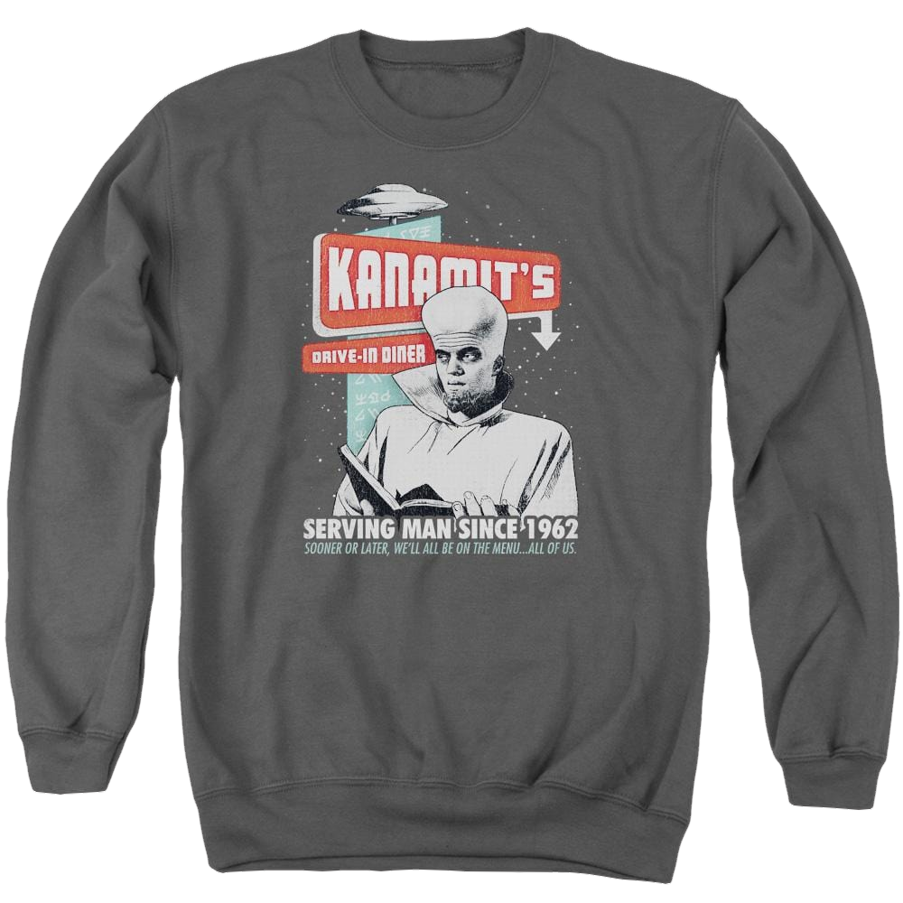 The Twilight Zone Kanamits Diner Men's Crewneck Sweatshirt Men's Crewneck Sweatshirt The Twilight Zone