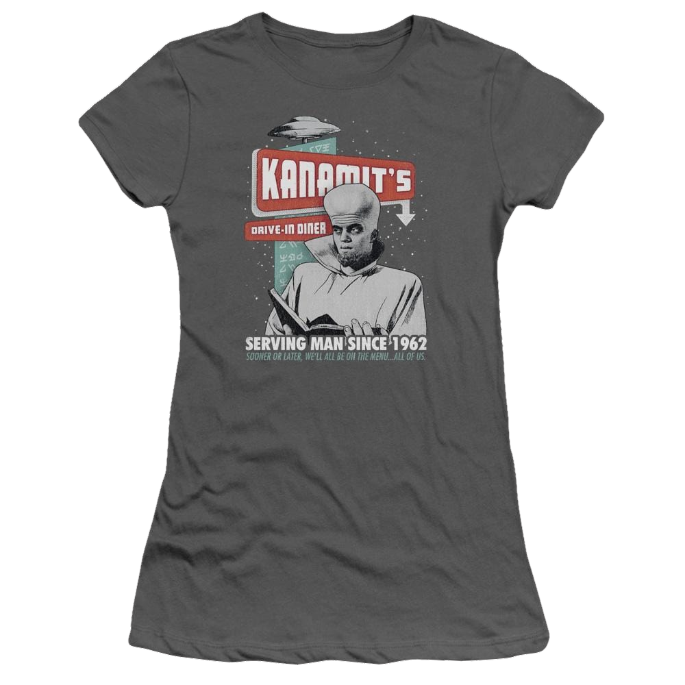 The Twilight Zone Kanamits Diner Juniors T-Shirt Juniors T-Shirt The Twilight Zone