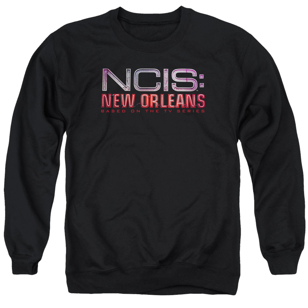 NCIS New Orleans Neon Sign - Men's Crewneck Sweatshirt Men's Crewneck Sweatshirt NCIS