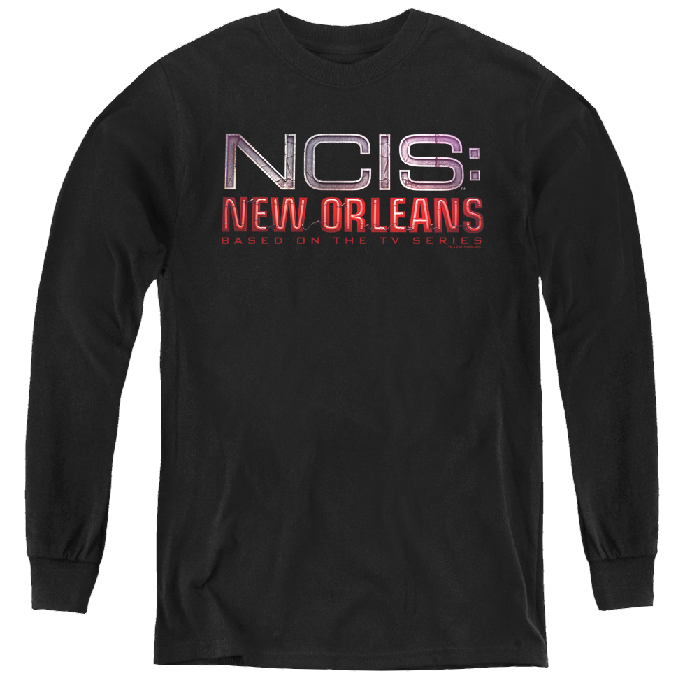 Ncis New Orleans Neon Sign - Youth Long Sleeve T-Shirt Youth Long Sleeve T-Shirt NCIS