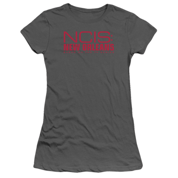 Charcoal juniors t-shirt with NCIS New Orleans Logo graphic