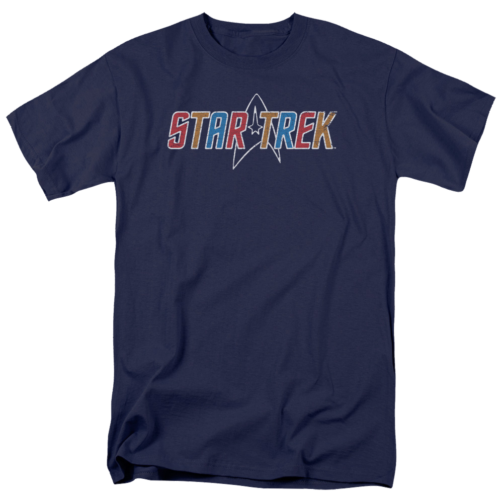 Star Trek Multi Colored Logo Men's Regular Fit T-Shirt Men's Regular Fit T-Shirt Star Trek
