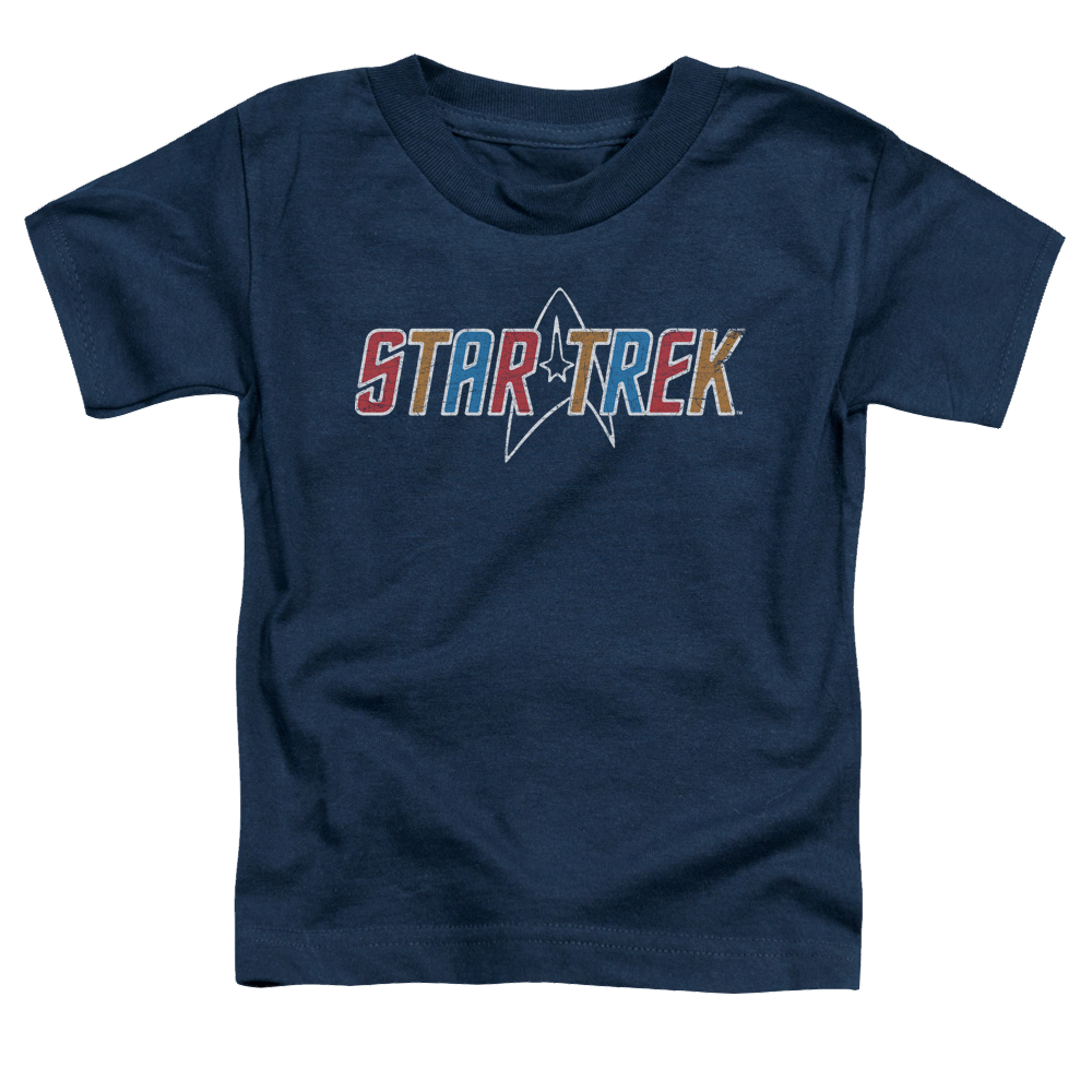 Star Trek Multi Colored Logo Toddler T-Shirt Toddler T-Shirt Star Trek