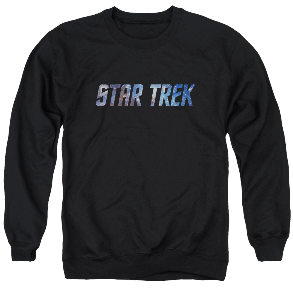 Star Trek Space Logo Men's Crewneck Sweatshirt Men's Crewneck Sweatshirt Star Trek
