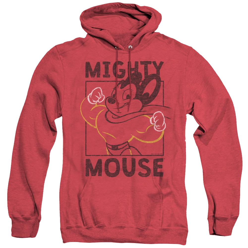 Mighty Mouse Break The Box - Heather Pullover Hoodie Heather Pullover Hoodie Mighty Mouse