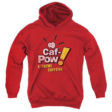 Red youth hoodie for ages 8 to 12 with NCIS Strange graphic